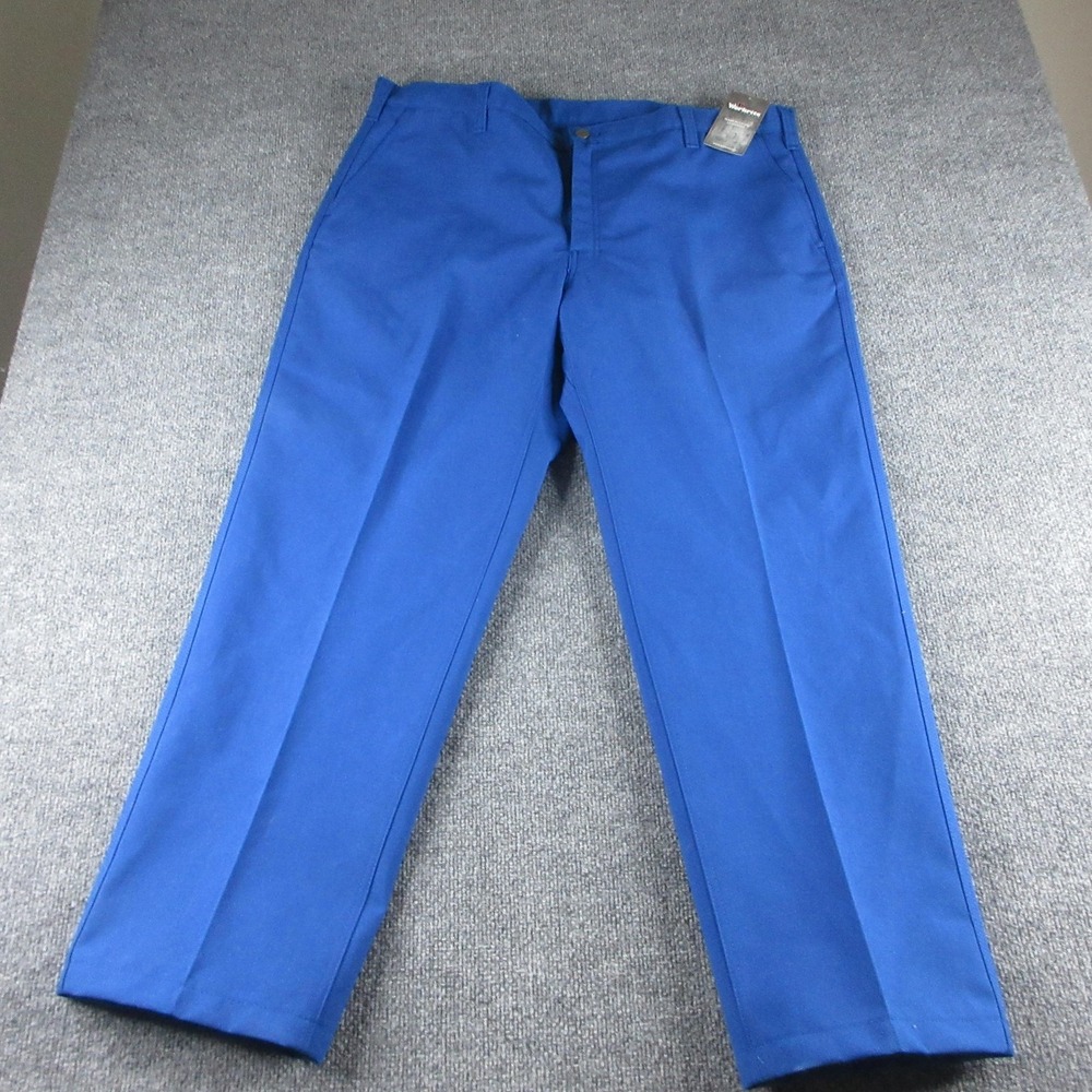 Workrite FR Pants Mens 42x31 Blue Flame Resistant Nomex IIIA Chino Workwear